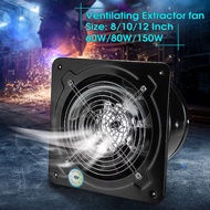 8/10/12/14/16”Industrial Extractor Plate Fan Ventilation Metal Axial Exhaust Commercial Blower
