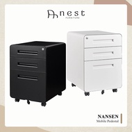(NEST) NANSEN Mobile Pedestal (Pre-assembled) - Office / Furniture / Storage / Drawer / Organizer / Bulky