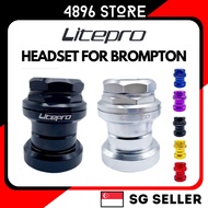 Litepro Trifold Headset for Brompton Pikes 3sixty Camp Royale Bowl Bike Head set 34mm Ultralight