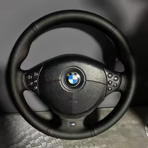 Hand-stitched Microfiber Leather Car Steering Wheel Cover For BMW M Sport E36 E39 Z3 M E36/7 E36/8 1