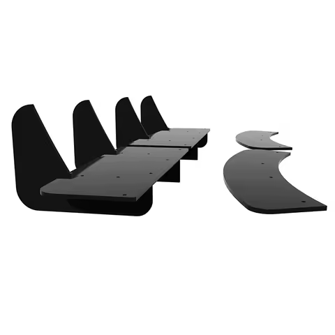 Use For BMW 1 Series F20 5Door M Sport Bmuper 2015--2018 Year Rear Diffuser Bumper Lips Spoiler Spli