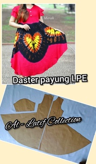Pola jiplak / pola instan daster payung