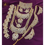 Ready stock Indian matt finish jewellery set