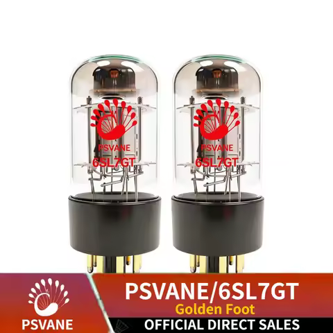 PSVANE Classic 6SL7GT Vacuum Tube｜Direct Replacement for 6N9P/6H9C/5691｜Hi-Fi Audio Preamp Tube Ampl