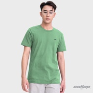 GALLOP : เสื้อยืดคอกลมผ้าชักร่องผู้ชาย (Rib) สีพื้น รุ่น GT9185 สี Crisp green – เขียว / ราคาปกติ 89