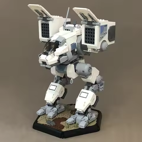2233PCS Famous game Movie Battetech Mechwarring MOC Catapult robot model DIY creative ideas ChildToy