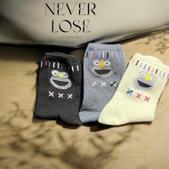 NLC Unisex Cute Frog Socks | Woman Men Stokin Lace Cotton Japanese Style Casual Stokin