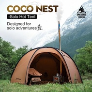 Industrial  OneTigris Coco Nest Solo Dome Tent with Stove Jack 3000mm Waterproof Camping Hot Tent wi