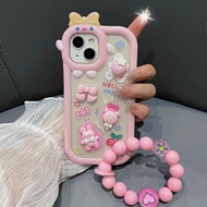 Suitable for IPhone 11 12 Pro Max X XR XS Max SE 7 Plus 8 Plus IPhone 13 Pro Max IPhone 14 15 Pro Max Phone Case Pink Colour Brim Rabbit Strawberry Suger Accessories Cute Design
