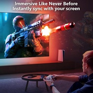 PWAYTEK Colorful TV LED Backlight with HDMI 4K60Hz Sync Box,for 55-65 inch Tvs, 6.56ft RGB led Strip