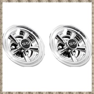(RSDF) 2Pcs 8Inch Golf Cart Wheel Covers 5 Spoke Design Hub Cap for Golf Carts for Club Car