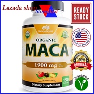 NaturaLife Labs Organic Maca Root Supplement - Triple Blend Black Red Yellow Maca - Energy Booster &