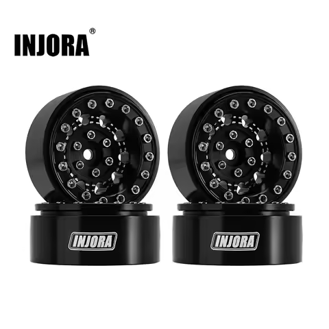 INJORA 1.3 Aluminium Beadlock Wheel Rims for 1/24 1/18 RC Crawler Car (W1305)