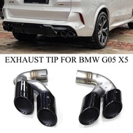 Quad Exhaust Tip For BMW G05 X6 G06 X7 G07 2019 2020 X5M Look Muffler Tip 304 Stainless Steel Car Ex