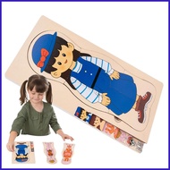 Kids Anatomy Toys Anatomy Puzzle For Kids 3-5 Educational Interactive Detailed Skeleton Jigsaw For C