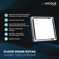 Brass Square Floor Drain 10x10 12x12 Bathroom Hole Cover Drain Strainer/ Smart Drain/