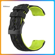  Watch Band Football Pattern Comfortable Two-color 24mm Silicone Sport Watchband Strap Replacement for Suunto 9 Baro 7 D5