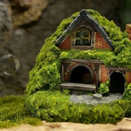 Reptile Hide Resin House Hobbit Simulation Garden Hut Aquarium Fish Tank Landscaping & Resting Cave