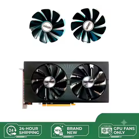 NEW Dual Ball Fan for Sapphire Radeon RX 470 480 580 570 Graphics Card 95MM 4PIN CF1015H12D