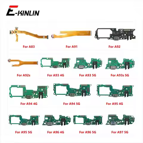 USB Charging Port Dock Plug Connector Charger Board Mic Flex Cable For OPPO A83 A91 A92 A92s A93 A93