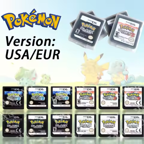 Classic Retro 23 in 1 Pokemon Game Cartridge R4 Memory Card English Style Compatible for 3DS DS Hand