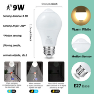 【A Creative】 6pcs LED Bulbs Radar Motion Sensor Light 220V E27 LED Bulb Auto ON/OFF Working In Night