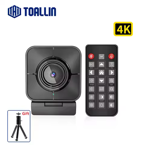 TOALLIN 4K Webcam 1080P HD mini Camera PC Webcam with Microphone Auto Focus usb Camera for Live Stre