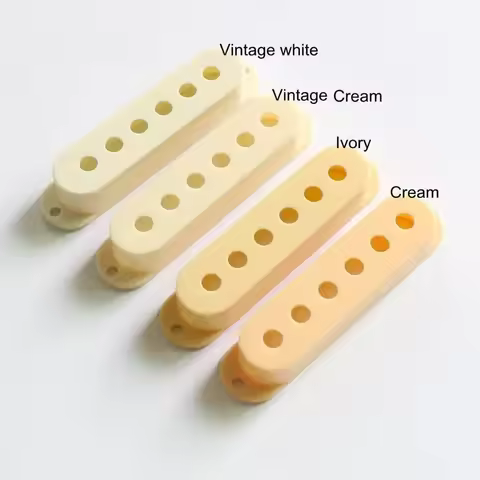 Donlis Cream Color 3pcs/Pack 48/50/52mm Single Coil ST Guitar Pickup Cover For Guitarra Медиатор