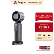 Amgras MetaHeld Fan Max portable handheld fan cooling ultra-high speed turbo fan 100-speed adjustmen