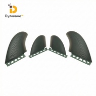 Dynwave 4 Pieces Fiberglass Surfboard Fins Lightweight Surfboard Fins with Perforated Base Strong Hi