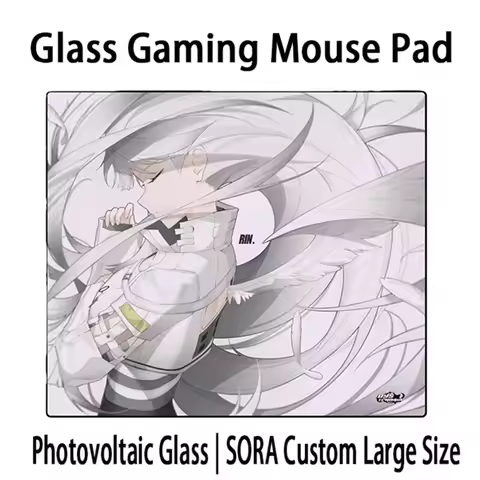 Skypad D-DYSPHORIA Rin Tempered Glass Mouse Pad E-sports Desk Pad Office Gaming FPS Extra Large Size