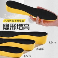 Height Increase Insole Men Women Comfortable Full Insole 1.5-3.5cm Invisible Inner Height Increase I