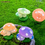 VHDD Mini Simulated Mushroom Figurines Micro Landscape Ornaments Home Desktop Car Dashboard Decor SG
