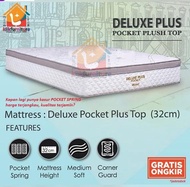 Kasur Deluxe Plus Pocket Spring 180x200 cm Central Spring Bed Terlaris