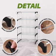 Hugo Promo Promo Minimalist 4-Tier Multipurpose Stainless Steel Shoe and Sandal Rack