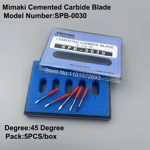5PCS Mimaki Cutting Blade Knife 45 Degree SPB-0030 Cemented Carbide Blade for Mimaki CJV-150 CJV-30 