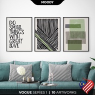 MOODY VOGUE Framed Poster | Modern VOGUE Series Poster Frame | Wall Art & Wall Decor | A4 A3 A2 Fram