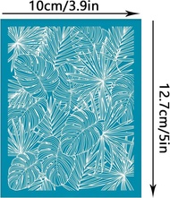 4x5 Inch Christmas Tree Clay Stencils Christmas Theme Silk Screen for Polymer Clay Pines Pattern Sil