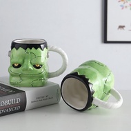 Marvel Avengers Anime Cartoon Hulk Ceramic Cup Hulk Gift Household Office Milk Coffee Mug