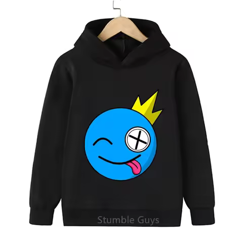 Kids Game Fans Roblox Hoodie Spring Autumn Rainbow Friends Sweatshirt