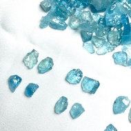 【寶石級海藍寶原石】海水藍寶 寶石 原石 可訂製純銀戒指 耳環