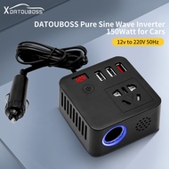 DATOU Car Inverter 150Watt DC 12V to 110/220V AC 50Hz with LED Display Sockets Power Inverter Adapto