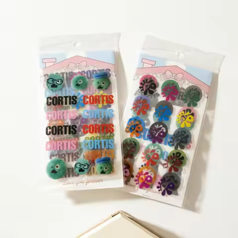 New 5-piece CO RTIS Celebrity Peripheral Creative Handheld Account Mobile Luggage Stickers
