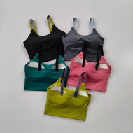 Women's Push-Up Fitness Bra Workout Tops Gym Yoga Crop Top Breathable Sports Bras Fixed Pad Sexy Des