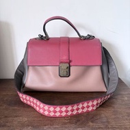 Bv bottega veneta classic vintage red leather 2way bag shoulder handbag 經典中古復古紅色真皮編織格子格仔醫生袋兩用袋斜孭袋#V3