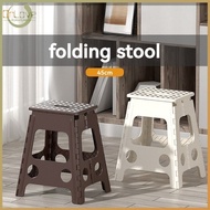 Plastic foldable stool for adult thickened home creative foldable chair portable outdoor 45cm height
