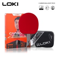 LOKI 5 Star Professional Wenge Carbon Table Tennis Racket Carbon Tube Tech PingPong Bat Competition