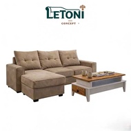 - L-Shape Sofa Set with Free Coffee Table/Sectional sofa/ Sofa set/Living room sofa set /Corner sofa