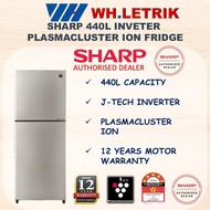 Sharp 440L 2 Door Inverter with Plasmacluster Ion Fridge