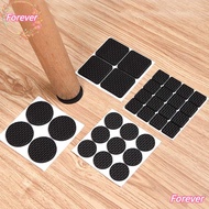 FOREVER 1/4/9/16PCS Floor Protectors Square Round Black Foam Self Adhesive Table Feet Covers
